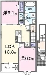 クレイドル　Ⅳの物件間取画像